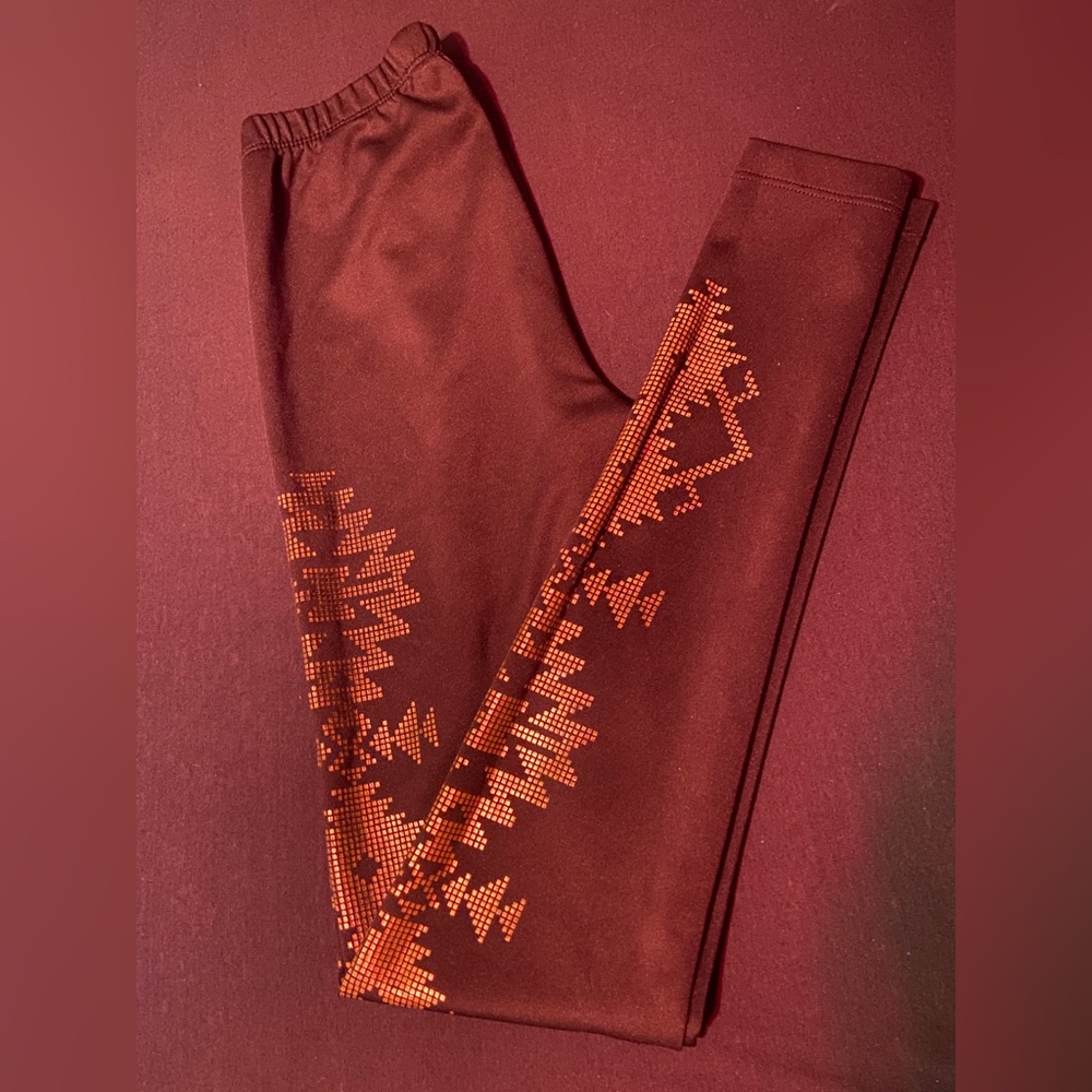 Black Leggings with gold detail